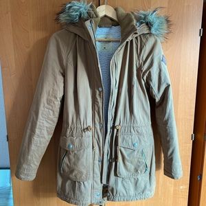 Hollister Women’s Sherpa-Lined Parka Coat